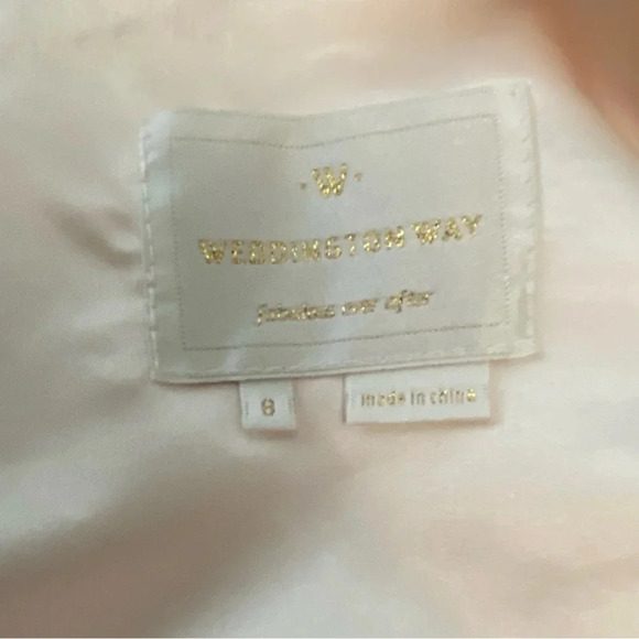 NWT Weddington Way Savannah One Shoulder Prom Evening Bridesmaid Dress Size 8 - Picture 6 of 8